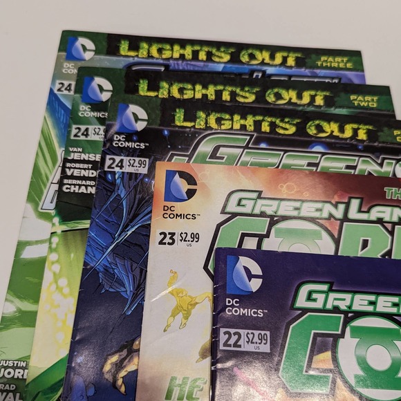 Green Lantern Comic Book Lot (Set of 5) – DC Comics [22, 23, & 24 Part 1,2,3] - Picture 11 of 12